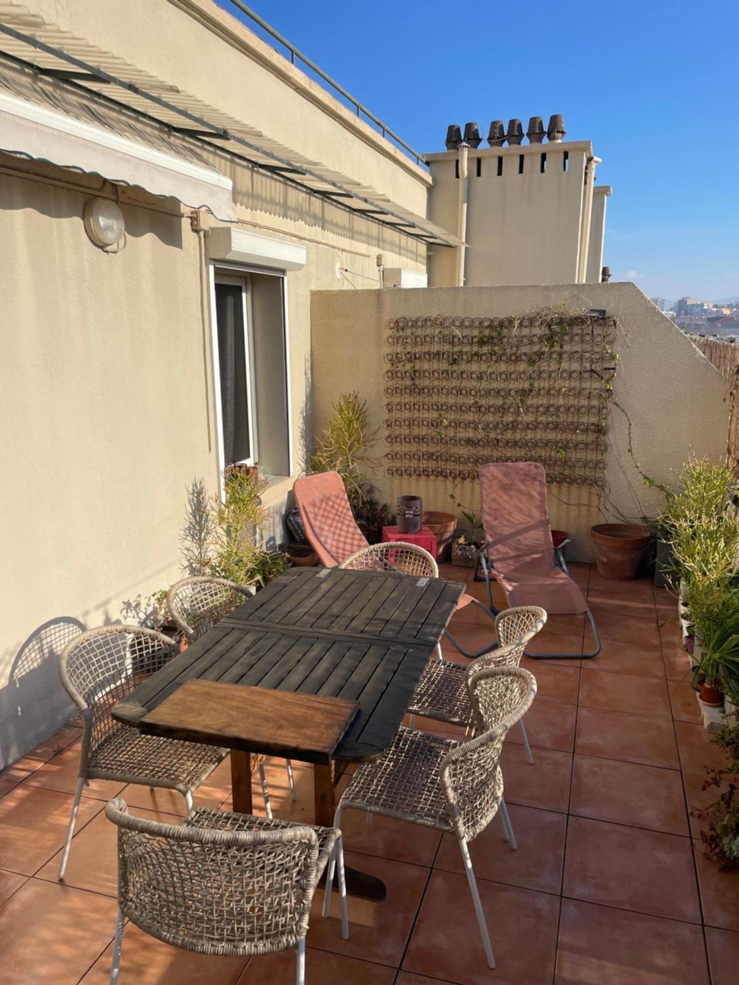 4 Personnes Appart 60 M2 Terrasse 35M2 Sejour Sud 2 Vraies Chambres Gare Saint-Charles Universite Marseille Eksteriør bilde
