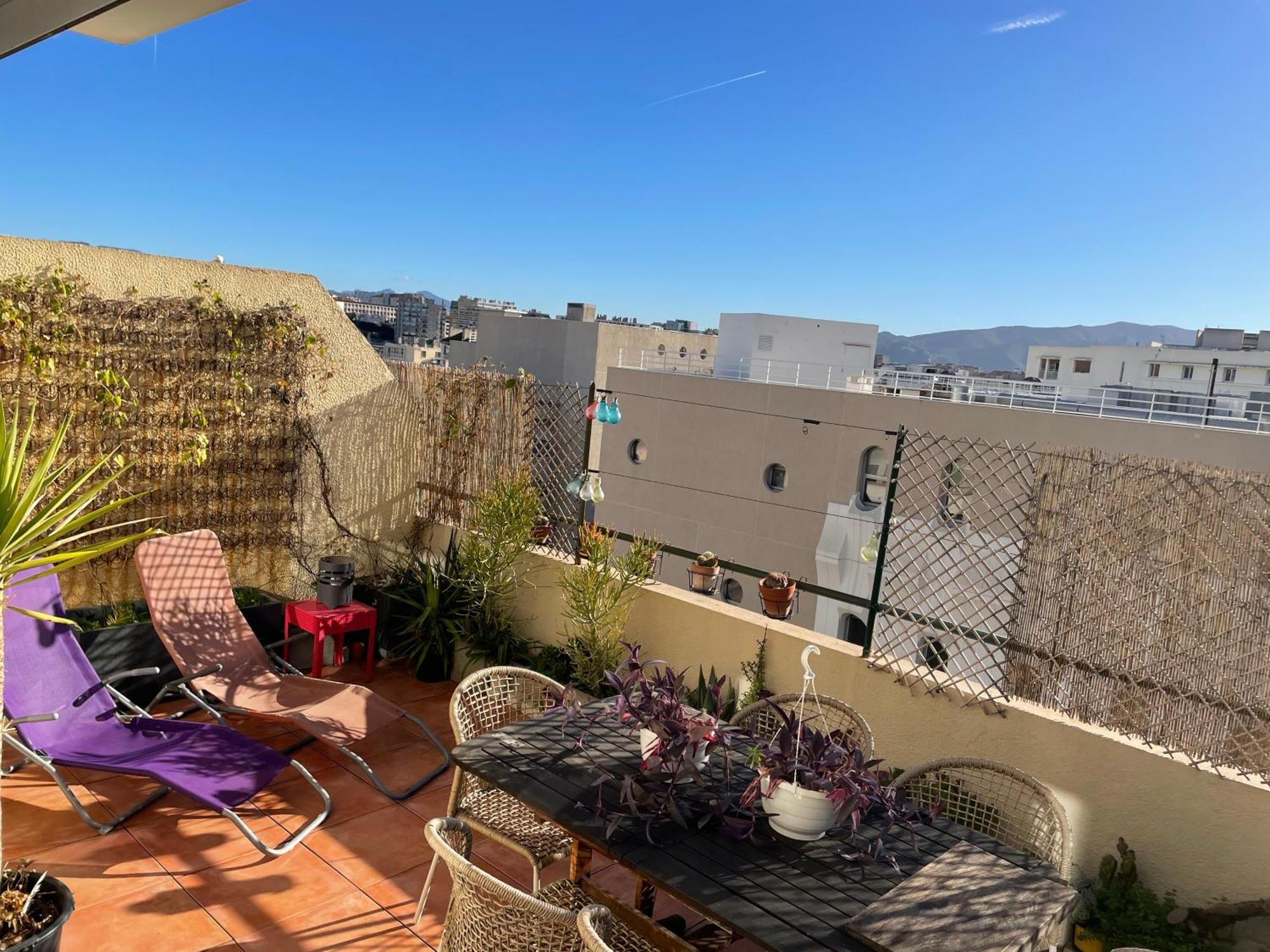 4 Personnes Appart 60 M2 Terrasse 35M2 Sejour Sud 2 Vraies Chambres Gare Saint-Charles Universite Marseille Eksteriør bilde